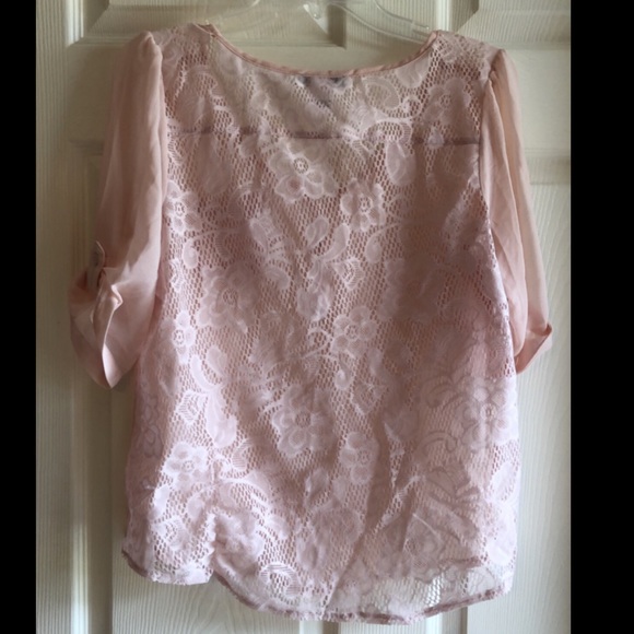 Lace back sheer top - Picture 2 of 2